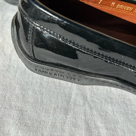 Donald J Pliner Loafers Woman Size 7 Driven I20 Black Patent Leather Flats - Picture 3 of 12